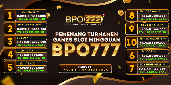 Bonus Turnamen BPO777